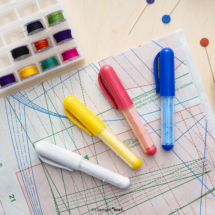 Krejčovská křída - náhradní náplň do linkovače, bílá TEXI 4041 WHITE