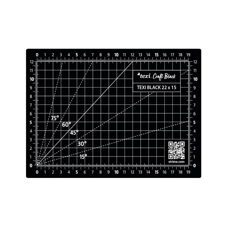 Řezací a podložka na myš, 5vrstvá, zesílená TEXI BLACK 22X15