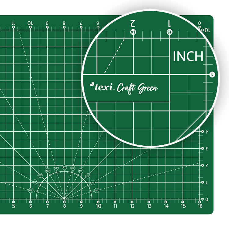 Řezací podložka, 5vrstvá, zesílená TEXI GREEN 45X30