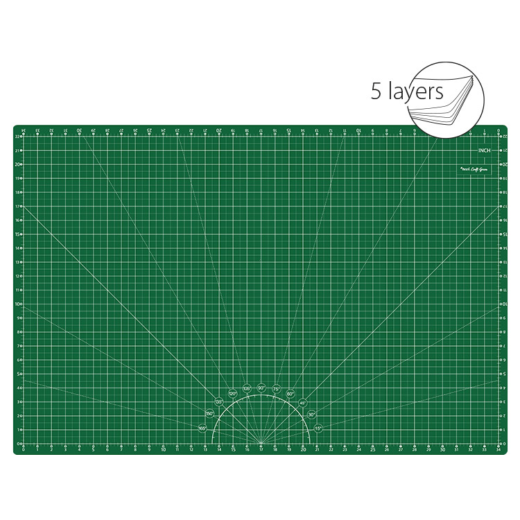 Řezací podložka, 5vrstvá, zesílená TEXI GREEN 90X60