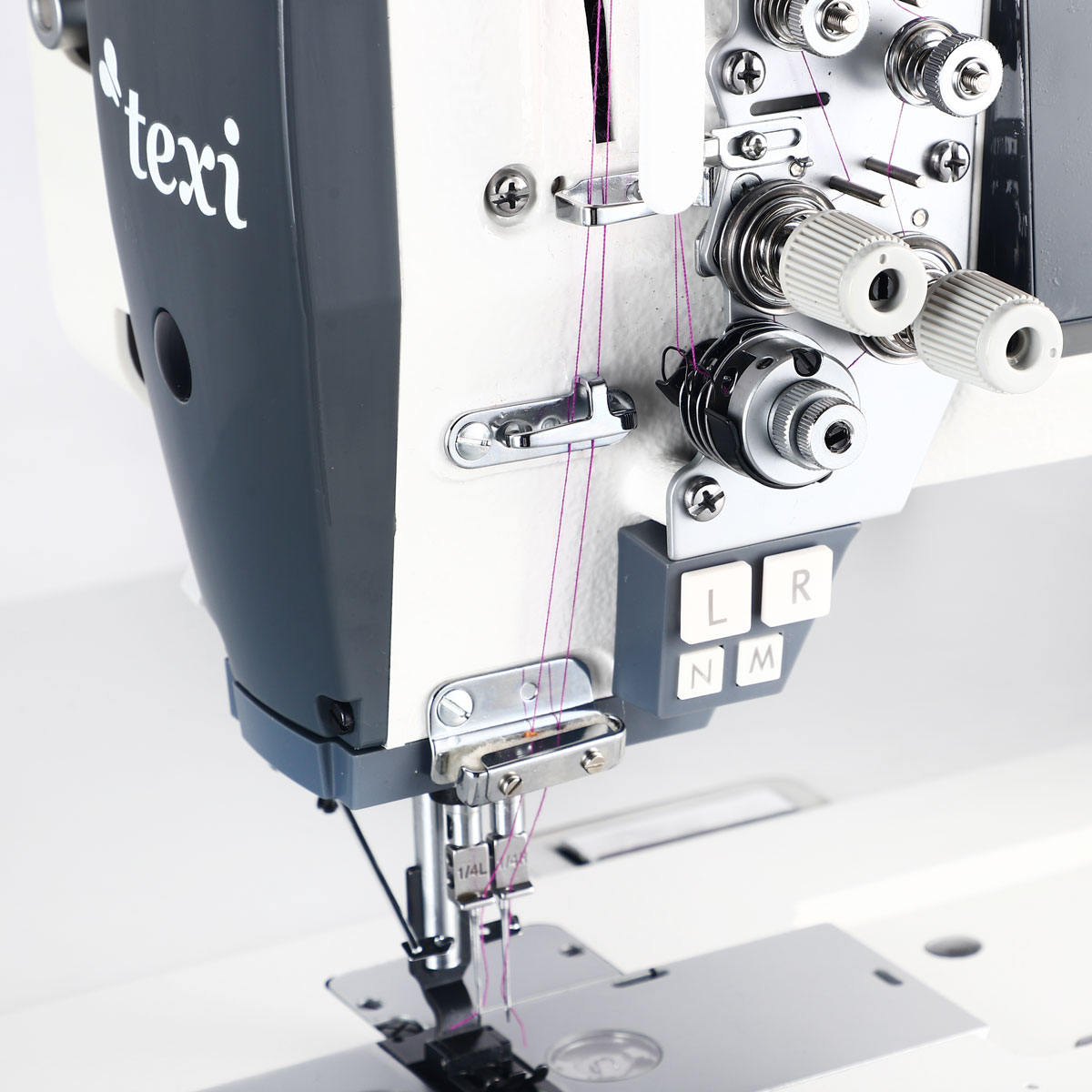 Průmyslový šicí stroj, jehelní podávání TEXI TWIN 6HF PREMIUM EX